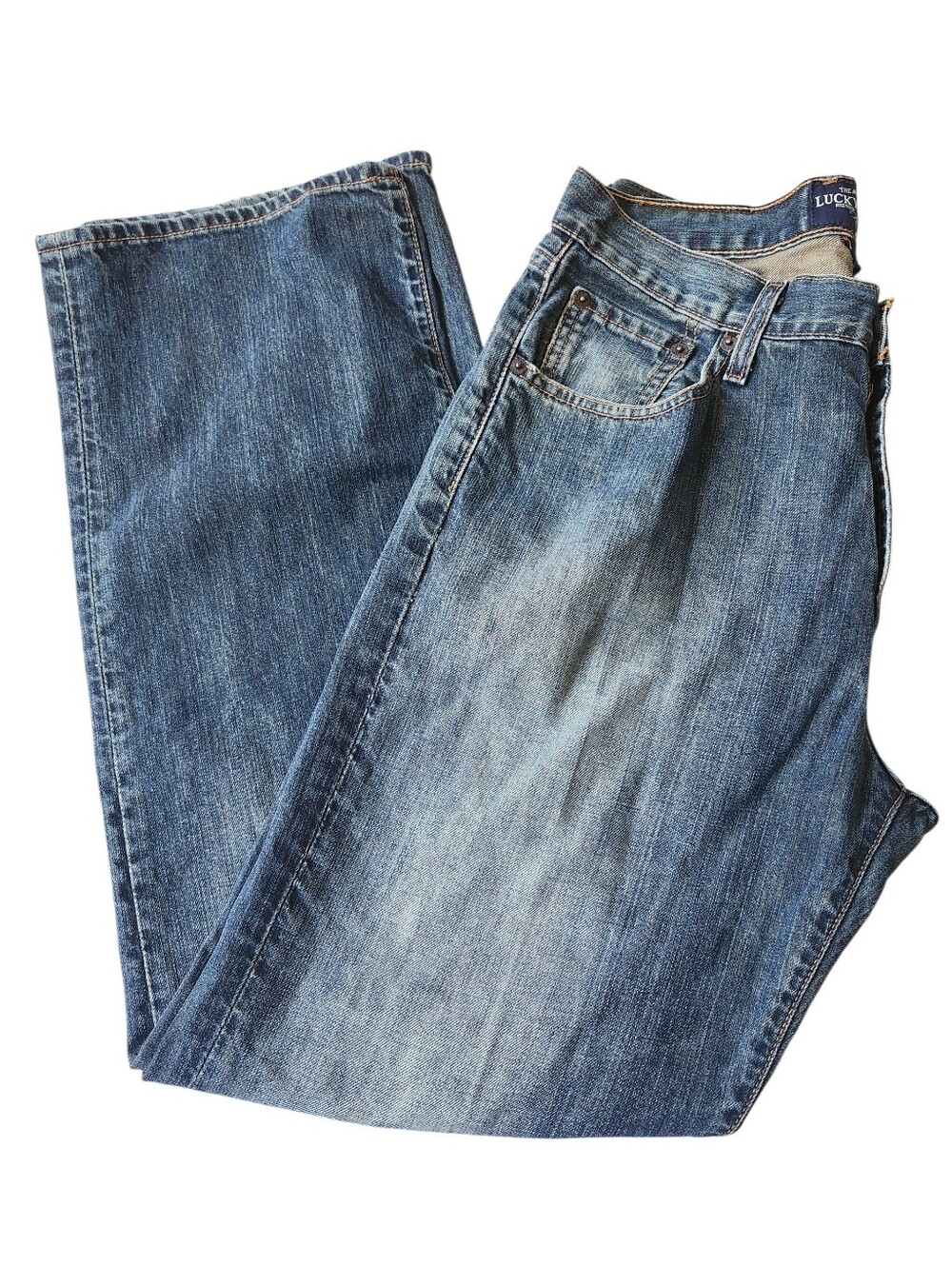 Lucky Brand 181 Relaxed Straight Denim Blue Jeans. Sz. 32x32